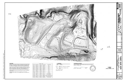 Black Butte closed landfill topo map
