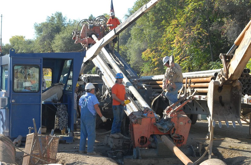 Horizontal directional drilling by the HDD Company using American Augers