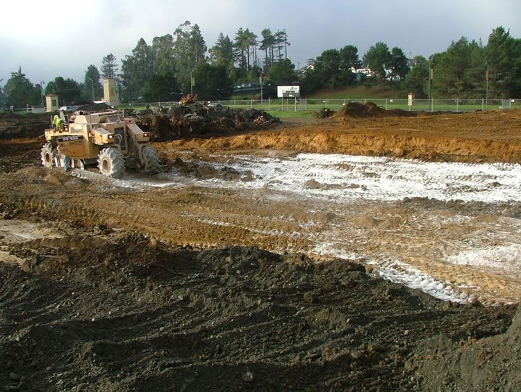 SHN recommended amendments to the soils for the new College Creek soccer field in 2014.