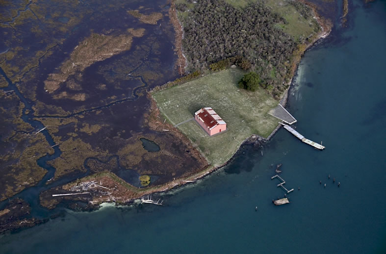 Indian Island aerial Fall 2013