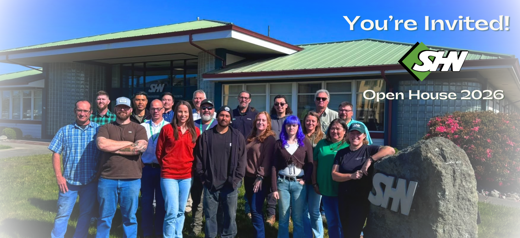 Open House Cover Our MTSI team in front of our Eureka office, home of our annual Open House!