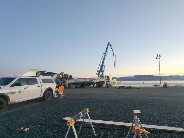 SHN performed compaction testing, concrete sampling and testing, and rebar inspections during construction of the OPM wood pellet storage warehouse.