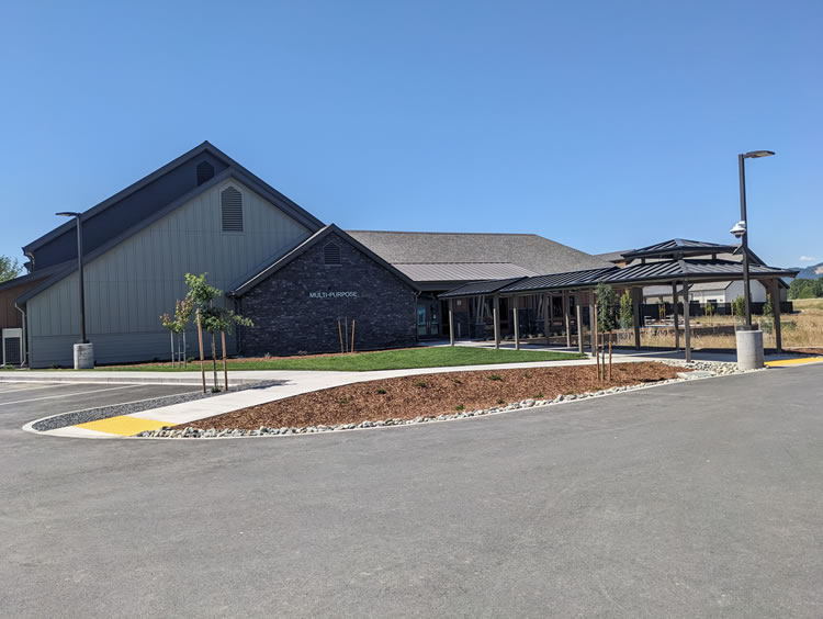 Completed multi-Purpose building of the California Conservation Corps Mendocino Center.