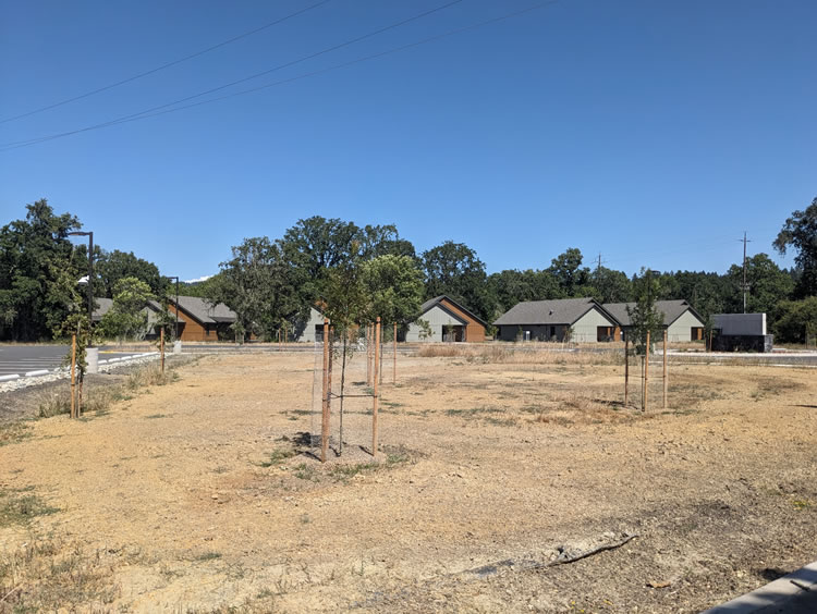 Completed Corps housing of the California Conservation Corps Mendocino Center.