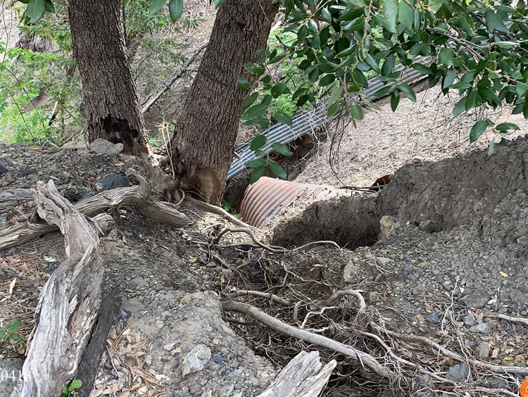 Mendocino Pass Road. SHN performed field investigations for the replacement of two culverts.