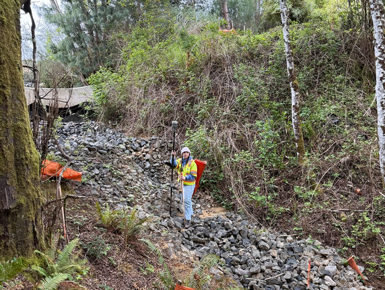 Surveying of the Phase 1 development area in April 2025.